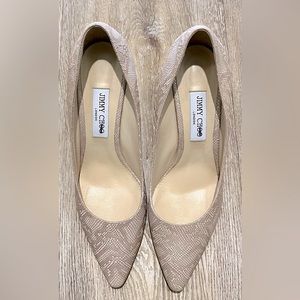 Jimmy Choo nude pumps. New. Size 41 1/2